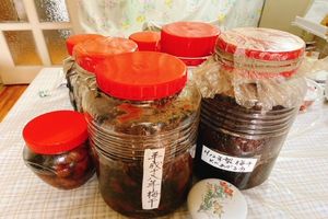 自家製の梅干しと梅酒